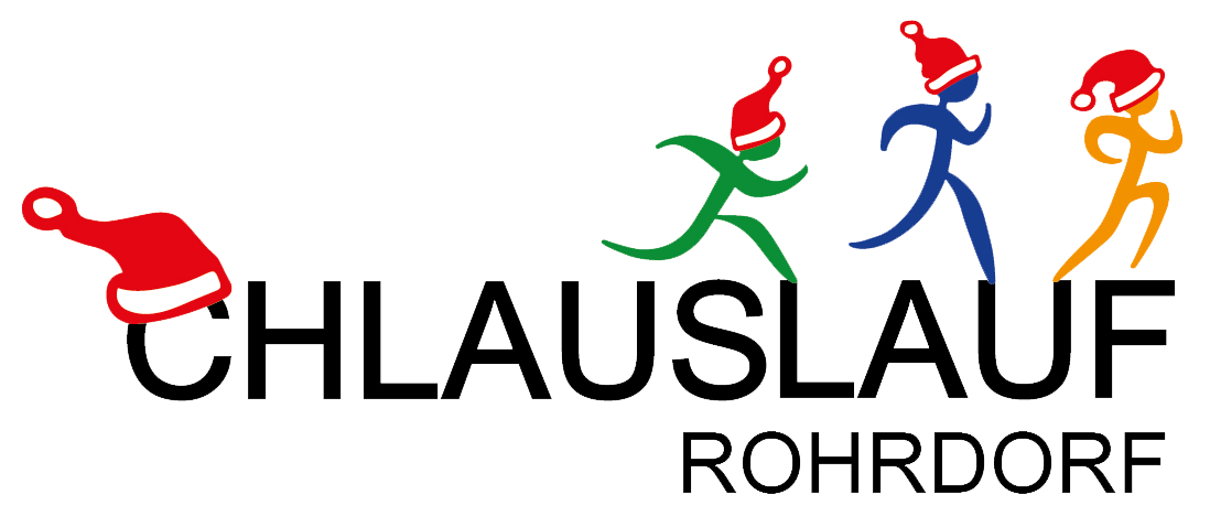 Logo Chlauslauf Rohrdorf mit Läufern in diversen Farben